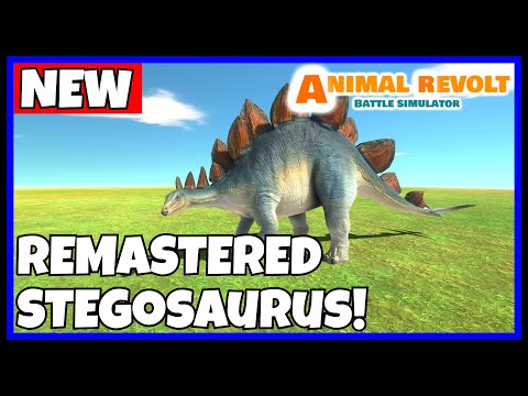 NEW! REMASTERED STEGOSAURUS PLAYTEST! | Animal Revolt Battle Simulator