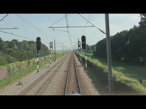 Meerijden met de machinist van Lelystad naar Leeuwarden. (Zonder snelheidsmeter)