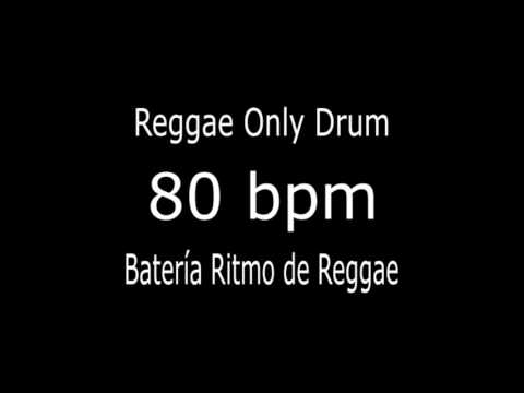 Batería ritmo reggae / Only drum 80bpm