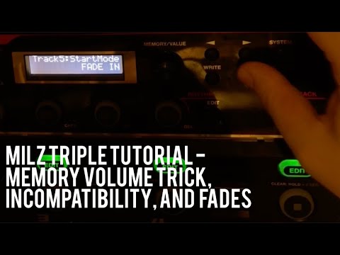 Milz - 3 RC 505 loopstation tutorials - Memory volume trick, Incompatibility, and Fades