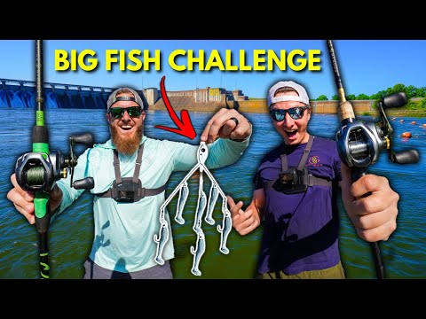 1v1 BIG FISH Challenge w/ GIANT Lures (NEW PB)