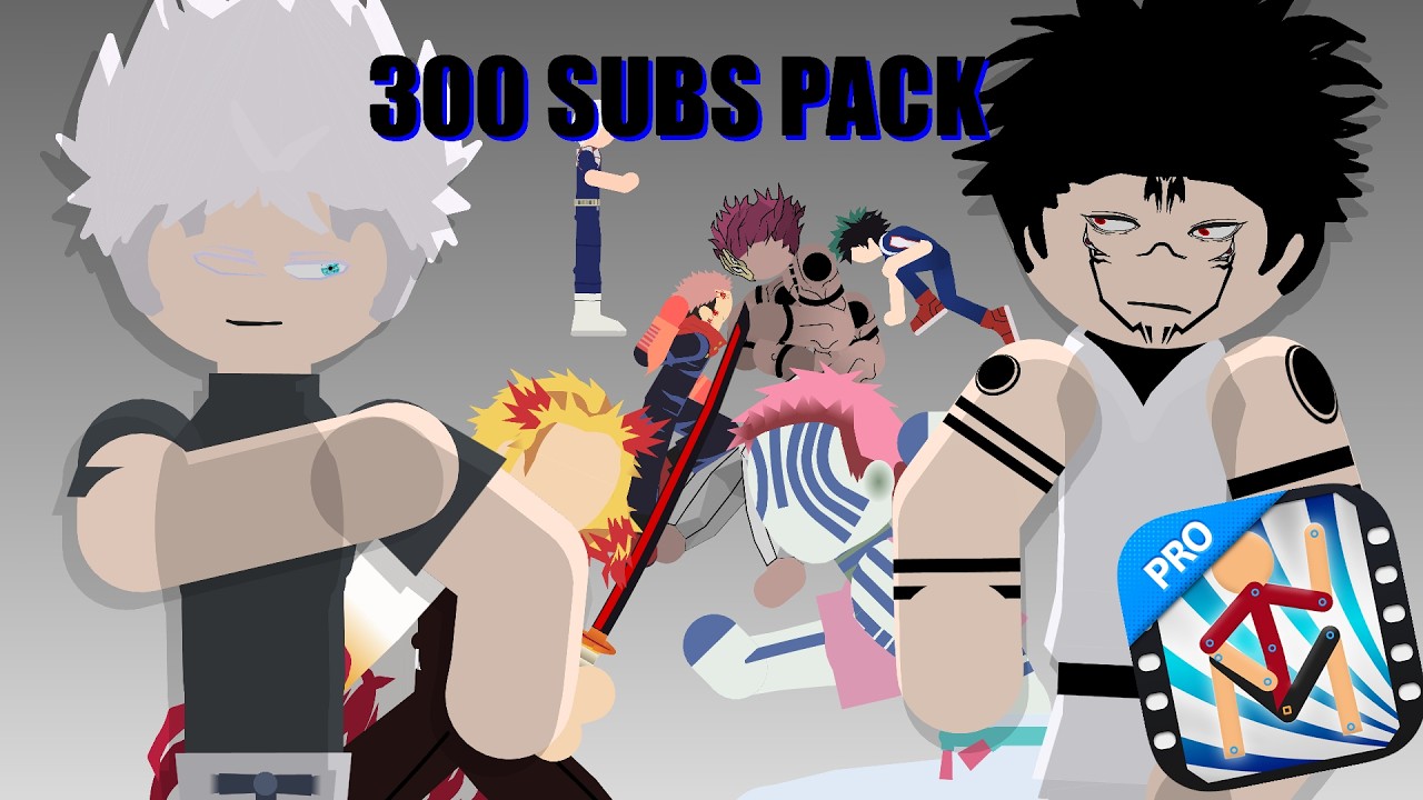 Stick Nodes Pack: 300 SUBS SPECIAL RANDOM PACK