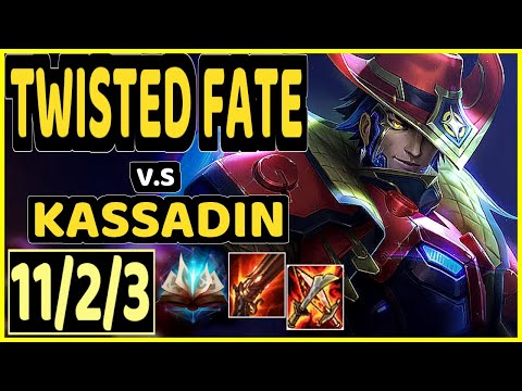 EIKA (TWISTED FATE) vs KASSADIN - 11/2/3 KDA MID GAMEPLAY - EUW Ranked GRANDMASTER
