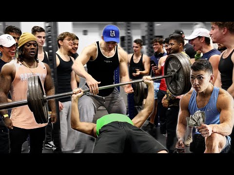 Public BENCH PRESS Competition! || Who's My Strongest Subscriber? Ep. 1