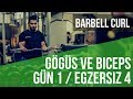 Komple Örnek Antrenman Programı | Seviye A1 | Gögüs / Biceps Günü | Hareket 4 - Biceps Barbell Curl