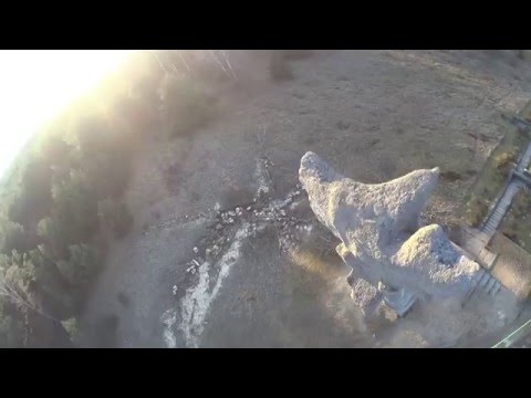 Polenmarkt Hohenwutzen - blick von gleitschirm am Ende des Tages 17.03.16