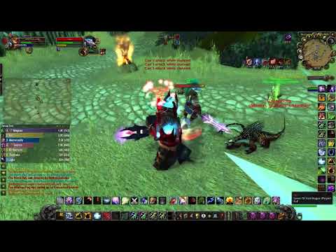 Oh no I'm getting ganked /// WoW TBC 2H Enhancement Shaman PVP