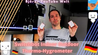 Switchbot Indoor Outdoor Thermo-Hygrometer Alexa Google Home Temperatur und Luftfeuchtigkeit fragen