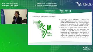 Evento WMD - Día Mundial de la Metrología SIM / INM / SIC(World Metrology Day) Español - Parte 3