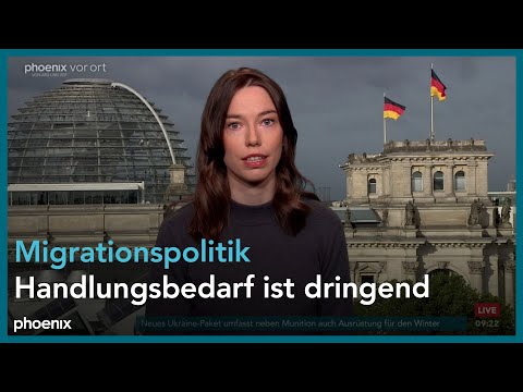 phoenix nachgefragt mit Sophie Garbe zur Migrationspolitik am 19.09.23
