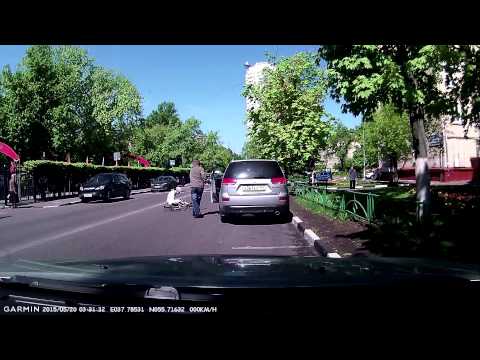 Bicycle crash into car door