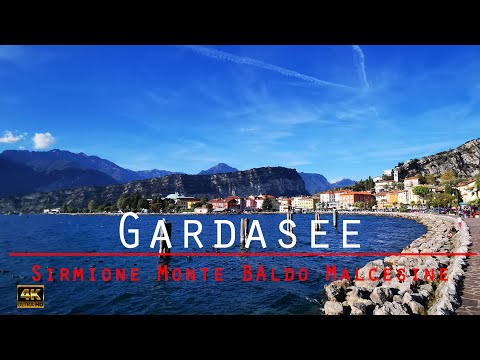 Traumhafter Gardasee  Sirmione  Monte Baldo Malcesine. Reise an wunderschöne Orte.