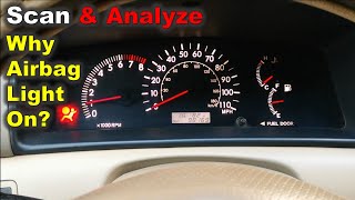 Scan and Analyze: Toyota Airbag Light Troubleshoot / Why the Airbag Light is ON: Scanning SRS module