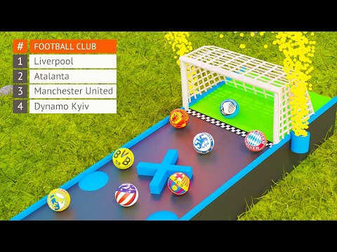 Football Clubs Marble Race - UEFA Champions League 2020-2021
