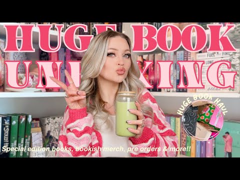 HUGE book unboxing haul!! 📦💫waterstones, amazon, special editions, bookish merch & more!