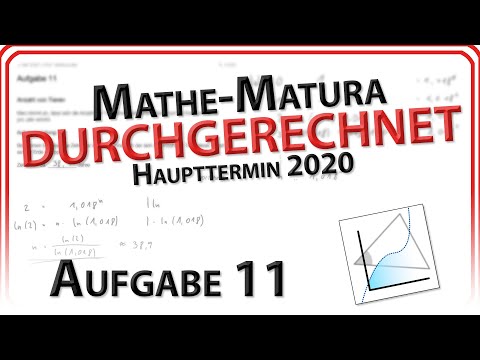 Matura 2020: Aufgabe 11 -  Anzahl von Tieren / Exponentielles Wachstum (Haupttermin) | Easy Going