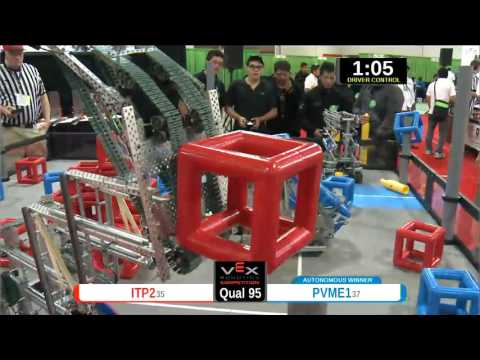 2015 VEXU Q95 - ITP2 vs PVME1 - 45 to 45-Division Div-VEX U-VEX Worlds 2015
