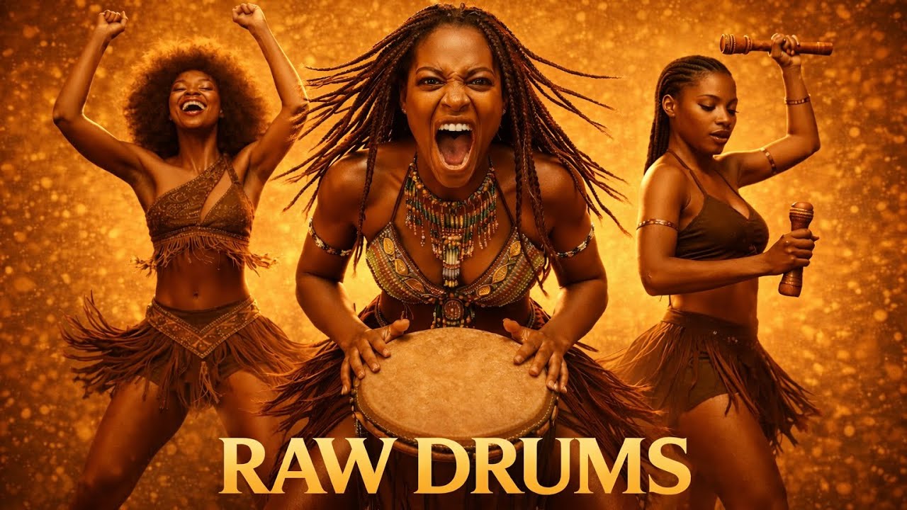 Afro Tech House - RAW African Drums Djembe Pulse Vol  6 | High Energy Tribal Instrumental Mix