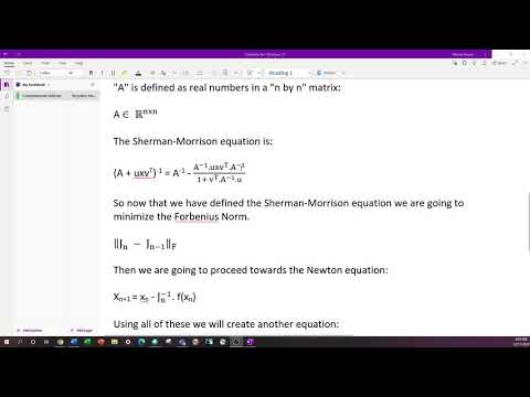 Broyden Method Explanation