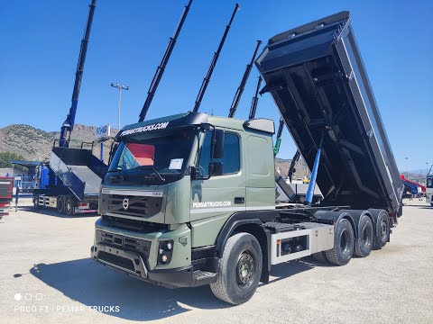 Volvo FMX 500 8X4 Big-Axle Steelsuspension VEB+ Euro 6 dump truck