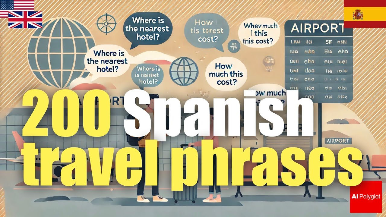 200 Spanish travel phrases | Passive listening | Second Foreign Language | with hiragana 200 Spanish travel phrases | Passive listening | Second Foreign Language | with hiragana