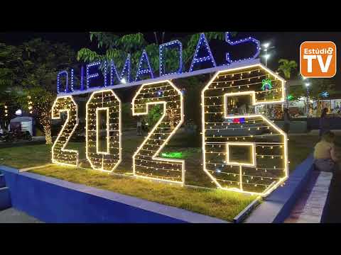 Iluminação Natalina da cidade de queimadas BA. 13/12/2025