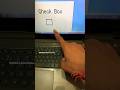 Check box symbol shortcut #shorts #shortcutkeys #msword #computer #viral