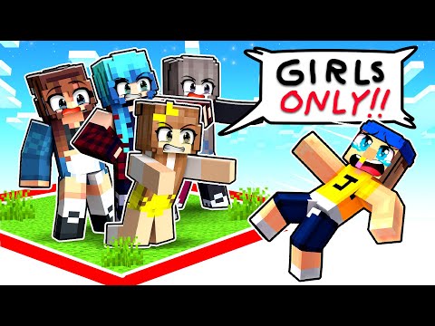 Marvin Minecraft - Stuck On CRAZY FAN GIRL ONLY CHUNK in Minecraft!