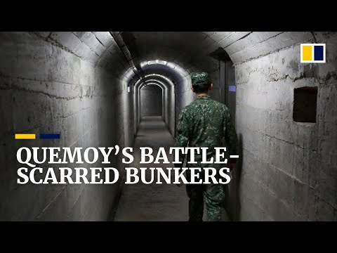 War scarred bunkers on Quemoy reflect the islands’ frontline role in Taiwan Strait tension