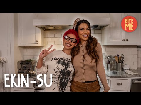 Ekin-Su Eats Steak and Veggies | Bite Me