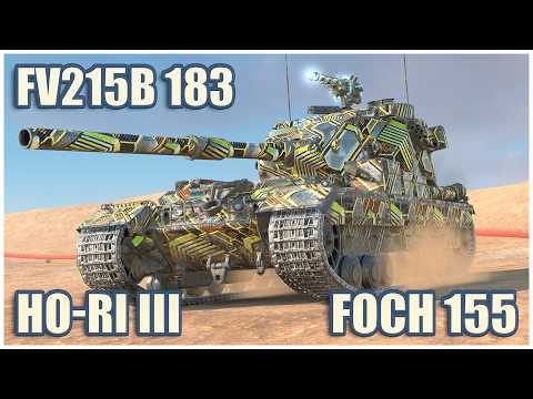 FV215b (183), Ho-Ri III & Foch 155 • WoT Blitz Gameplay