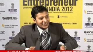 Kushal Nahata of Roboticwares  at Entrepreneur India 2012 image