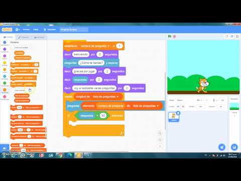 Question and answer game in Scratch