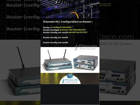 Cisco Extended ACL Configuration Example 1 | CCNA 200-301 Shorts |  IPCisco.com