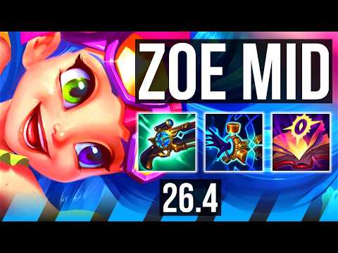 ZOE vs VIKTOR (MID) | Good KDA: 18/1/8, 41K damage | EUW Master | 26.4