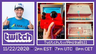 REPLAY: Commodore Amiga - TGS Joystick GIVEAWAY, Unboxing & Install of BRAND NEW Amiga Keyboard and