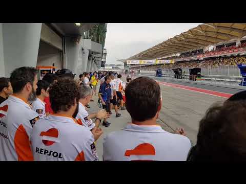 Malaysian MotoGP 2017: Marc Marquez at Repsol Honda Paddock