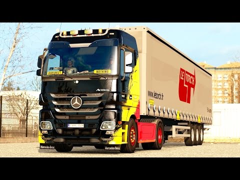 ETS 2 1.26 Mercedes Benz Actros MP3  Brussel - Lille