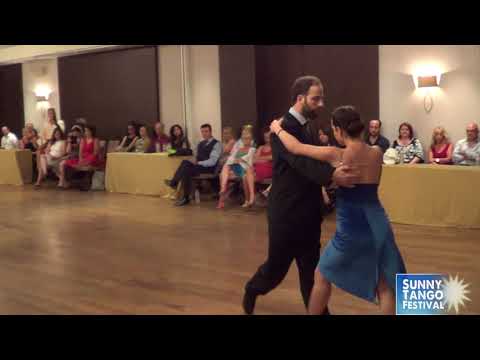  Georgia Papadogianni  and  John Kavvas  are  dancing  to  the  vals  "  La Serenata  "  by  Alberto Castillo  at  Sunny Tango Festival  in  2018