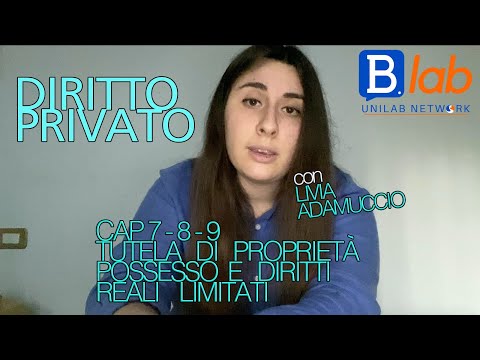 Diritto Privato per Economia - Cap. 7, 8 Tutela di Proprietà, Possesso e dei Diritti Reali Limitati