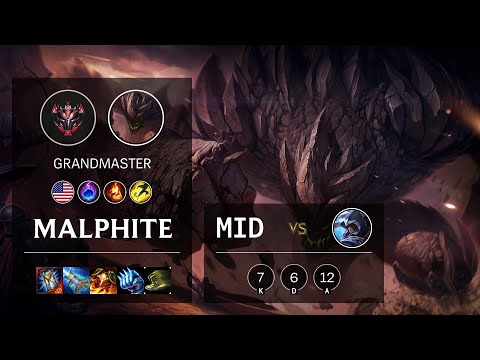 Malphite Mid vs Talon - NA Grandmaster Patch 10.18