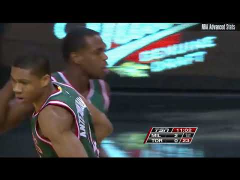 Career Game #125: Giannis Antetokounmpo Highlights vs TOR (02/02/2015)