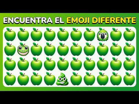 Encuentra el Diferente - Edición de Naturaleza 🍏🐵🌴 | Fácil, Medio, Difícil, Experto - Quiz de Emojis