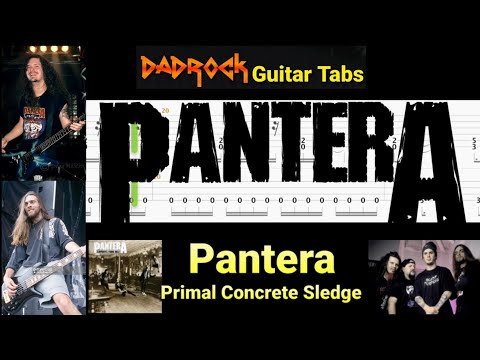 Primal Concrete Sledge - Pantera - Guitar + Bass TABS Lesson