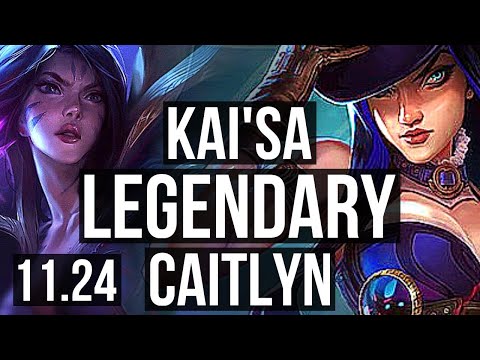 KAI'SA & Anivia vs CAITLYN & Xerath (ADC) | Legendary, 19/3/10, 900K mastery | KR Master | 11.24