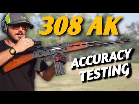 Zastava M77: 308 Monster AK Accuracy testing with 5X Micro prism optic.