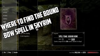 preview picture of video 'Where To Find The Bound Bow Spell On Skyrim'