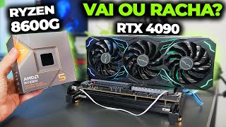 COLOQUEI A RTX 4090 NO RYZEN 5 8600G PARA VER O QUE ACONTECIA, SERÁ QUE LEVOU?