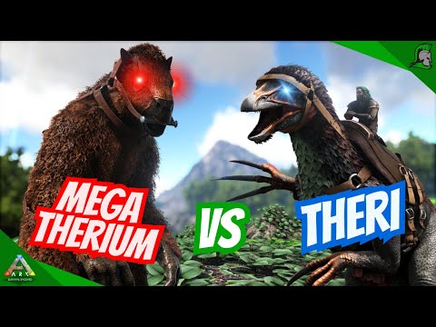 Megatherium Vs Therizinosaurus | Ark Survival Evolved