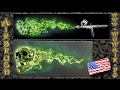 Airbrush by Wow No.685 " Blue / Green Flames " with english commentary HD